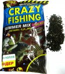 Прикормка "CRAZY FISHING" Summer Mix  (Конопля) 1 кг.
