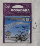 Крючки "KOSADAKA" NERY 1060 BN Size 6. 0,60mm.