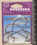 Крючки "KOSADAKA" B-SOI 3027 BN Size 4/0. 1,1mm.