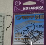Крючки "KOSADAKA" B-SOI 3027 BN Size 6. 0,68mm.