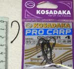 Крючки KOSADAKA PRO CARP "GRIPPER" 2222TFL-4 №4