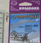 Вертлюжки с карабинчиком "KOSADAKA" 3021 BN. Size №10.
