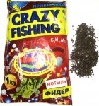 Прикормка "CRAZY FISHING" Summer Mix (Мотыль) 1 кг.