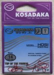 Крючки "KOSADAKA" HOSI 3063 Red Size 14. 0,41mm.