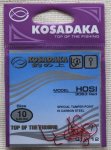 Крючки "KOSADAKA" HOSI 3063 Red Size 10. 0,48mm.