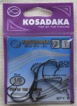 Крючки "KOSADAKA" SOI 3025 BN Size 1/0. 0,77mm.