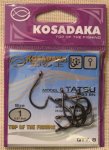 Крючки "KOSADAKA" TATSU 3093 BN Size 1. 0,97mm.