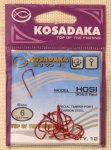 Крючки "KOSADAKA" HOSI 3063 Red Size 6. 0,62mm.