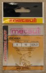 Крючки "METSUI" ISEAMA Size 8. GOLD