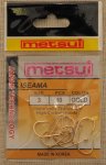 Крючки "METSUI" ISEAMA Size 3. GOLD