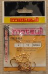 Крючки "METSUI" ISEAMA Size 2. GOLD