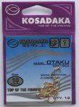 Крючки "KOSADAKA" OTAKU 3303 Glod Size №10. 0,49mm.