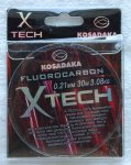 Леска флюорокарбон KOSADAKA "X-TECH" 0.21мм