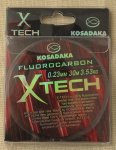 Леска флюорокарбон KOSADAKA "X-TECH" 0.23мм