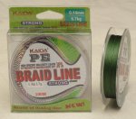 Плетеная леска KAIDA "PE" braid line 0.10mm.