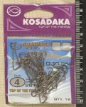 Карабинчики "KOSADAKA" 1000 BN hooked snap. Size 4.