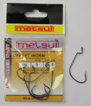 Крючки офсетные METSUI "OFFSET WORM" size 1/0