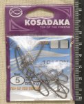 Карабинчики "KOSADAKA" 1011 BN super hooked snap. Size 5.
