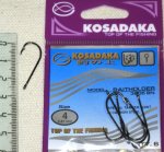 Крючки "KOSADAKA" BAITHOLDER 3505 BN Size 4. 0,87mm.