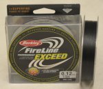 Плетеная леска Berkley "FireLine" EXCEED 0,12mm. smoke/fumee