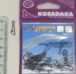 Карабинчики "KOSADAKA" 1000 BN hooked snap. Size 2.