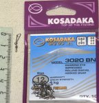 Вертлюжки с карабинчиком "KOSADAKA" 3020 BN. Size №12.