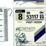 Крючки OWNER "Pint Hook" 53117 Size 8. 0,51мм.