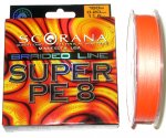 Плетёная леска SCORANA "SUPER PE8" Braided line 150м. 0,20 мм.