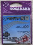 Крючки "KOSADAKA" HOSI 3063 Red Size 12. 0,46mm.