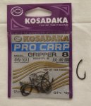 Крючки KOSADAKA PRO CARP "GRIPPER" 2222TFL-8 №8