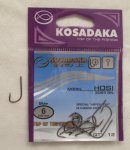 Крючки "KOSADAKA" HOSI 3063 BN Size 6. 0,62mm.