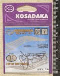 Крючки "KOSADAKA" HOSI 3063 BN Size 11. 0,45mm.