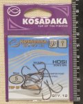 Крючки "KOSADAKA" HOSI 3063 BN Size 5. 0,65mm.