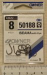 Крючки OWNER "ISEAMA" with Eye 50188 Size 8. 0,81mm.