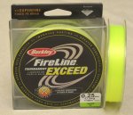 Плетеная леска Berkley "FireLine" EXCEED 0,10mm. flame green vert