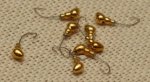 Мормышка вольфрамовая "личинка муравья" цвет золото 2,5 мм. 17639