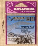 Вертлюжки с карабинчиком "KOSADAKA" 3020 BN. Size №7.